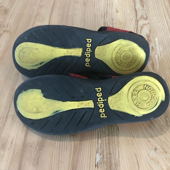 Pediped Size 1 Little Kids Sahara Flex Red Sandal - Picture 2 of 3